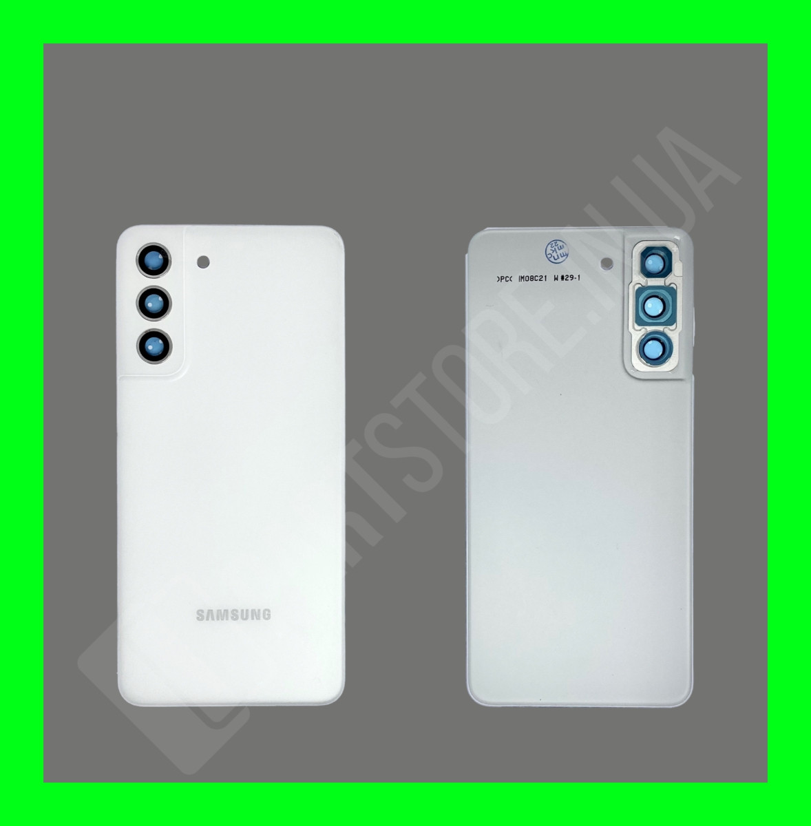 Кришка Samsung S21 FE G990 White зі склом камери