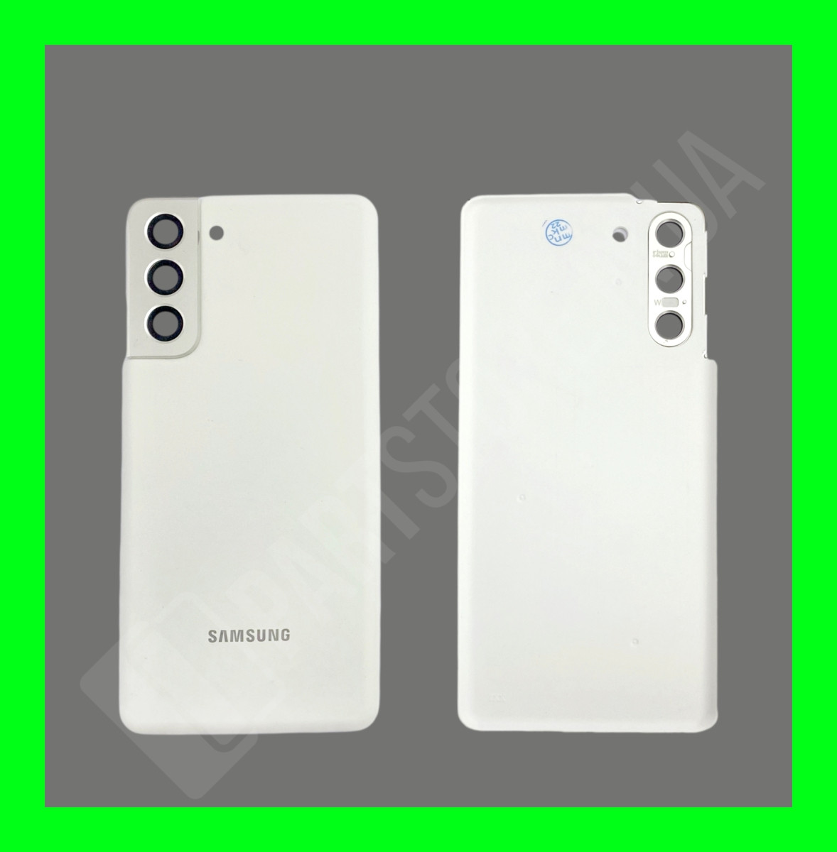Кришка Samsung S21 G991 White зі склом камери