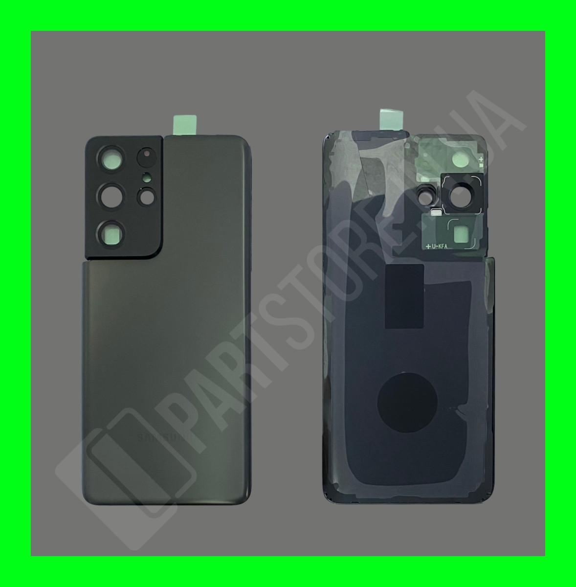 Кришка Samsung S21 Ultra G998 Grey зі склом камери оригінал