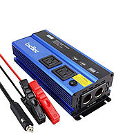 Инвертор 2000W 12V-220V LnBoxz Номинальная 1000W Пиковая 2000W 1 розетка + 2usb, преобразователь