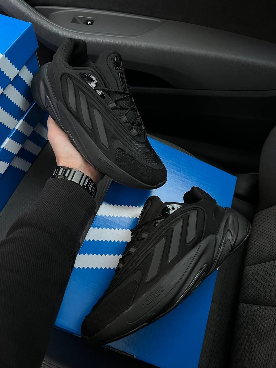 Чоловічі кросівки Adidas Ozelia Black (Чорні) Взуття для хлопців Ададас Озелія осінь текстиль