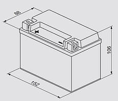 Акумулятор сухозаряджений BOSCH 0092M60100 AMG 8 Ah, 135 A