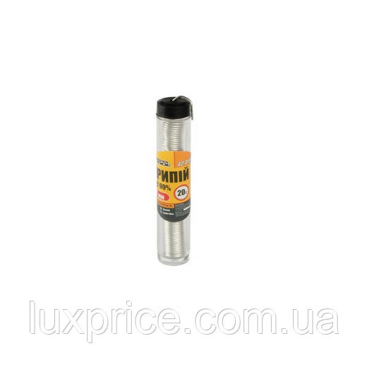 Припій MASTERTOOL ПОС 99% Ø1 мм 20 г спіраль 42-0109    Luxprice, фото 1
