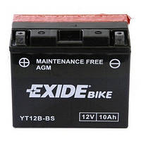 Акумулятор сухозаряджений EXIDE ET12B-BS = YT12B-BS, AGM, 10 Ah, 160 А