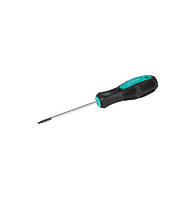 Викрутка магнітна MASTERTOOL TORX T8х75 мм ручка з TPR покриттям 49-0087