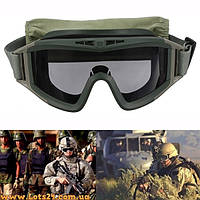 Тактичні балістичні окуляри маска Revision Desert Locust на шолом каску для військових зі змінними лінзами