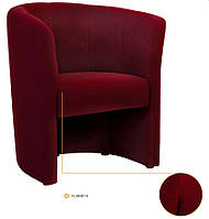 Офисный одноместный диван для зон ожидания Клуб Club GD-13 ткань бордовая Новый Стиль