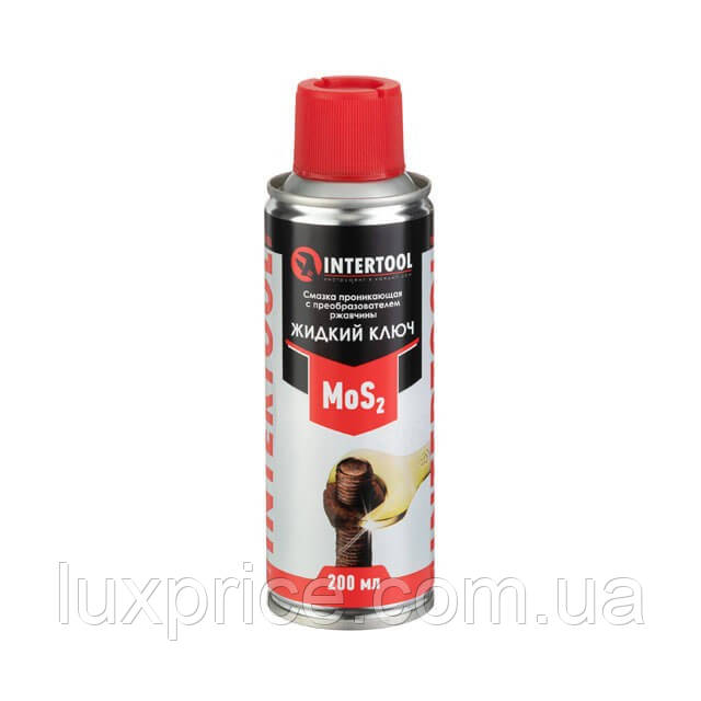 Мастило проникаюче "Рідкий Ключ", аерозоль 200 мл INTERTOOL FS-4120    Luxprice, фото 1