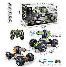 Танк всюдихід на радіокеруванні DH 666-14 2в1, що стріляє орбізами, з акумулятором 3,7V