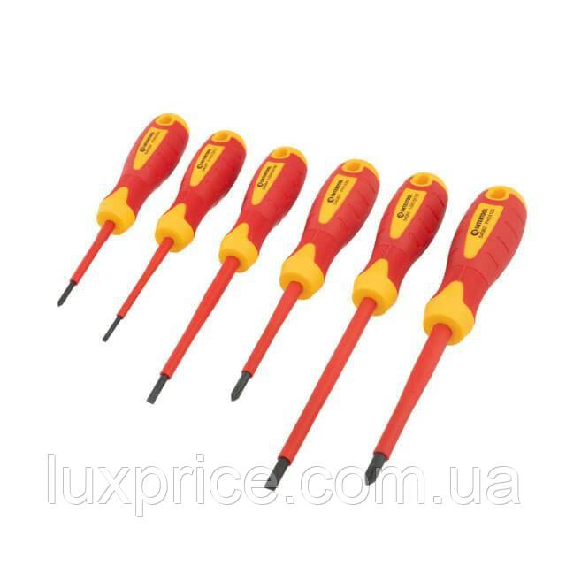Набір ізольованих викруток 6 од  INTERTOOL VT-3606 діелектричні викрутки    Luxprice, фото 1