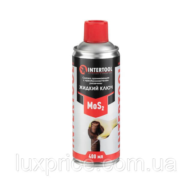 Мастило проникаюче "Рідкий Ключ", аерозоль 400 мл INTERTOOL FS-4140    Luxprice