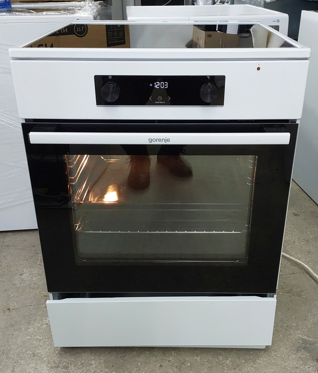 Плита кухонна індукційна 60 см Gorenje GEIT6D63WPG нова біла, фото 1