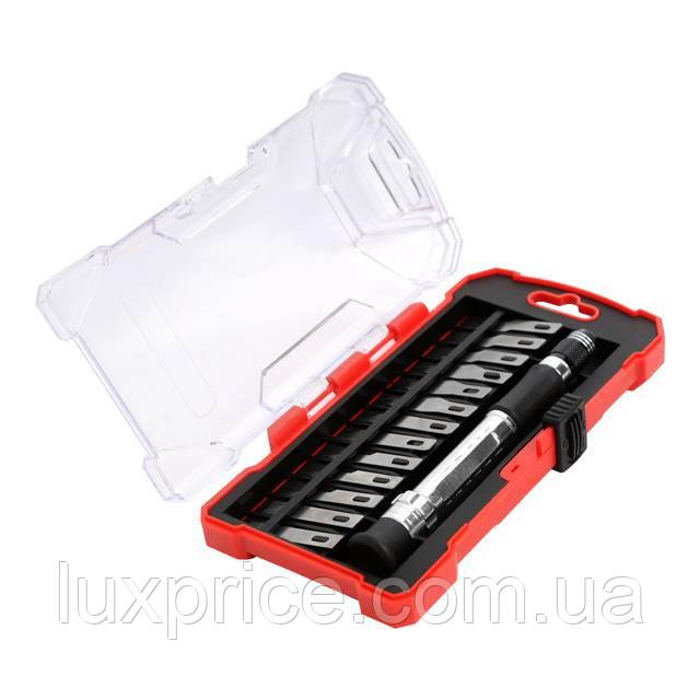 Набір скальпелів з тримачем 14шт INTERTOOL HT-0524    Luxprice, фото 1