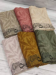 Рушник жаккардовий для сауни бані 100 на 150 см Sikel home Туреччина в кольорах 6 шт в упаковці 03
