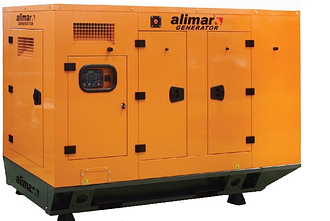 Промисловий дизельний 3 фазний генератор ALIMAR AYD4TS4 — 88 кВт Електрозапуск / 110 kWa / ALIMAR альтернатор
