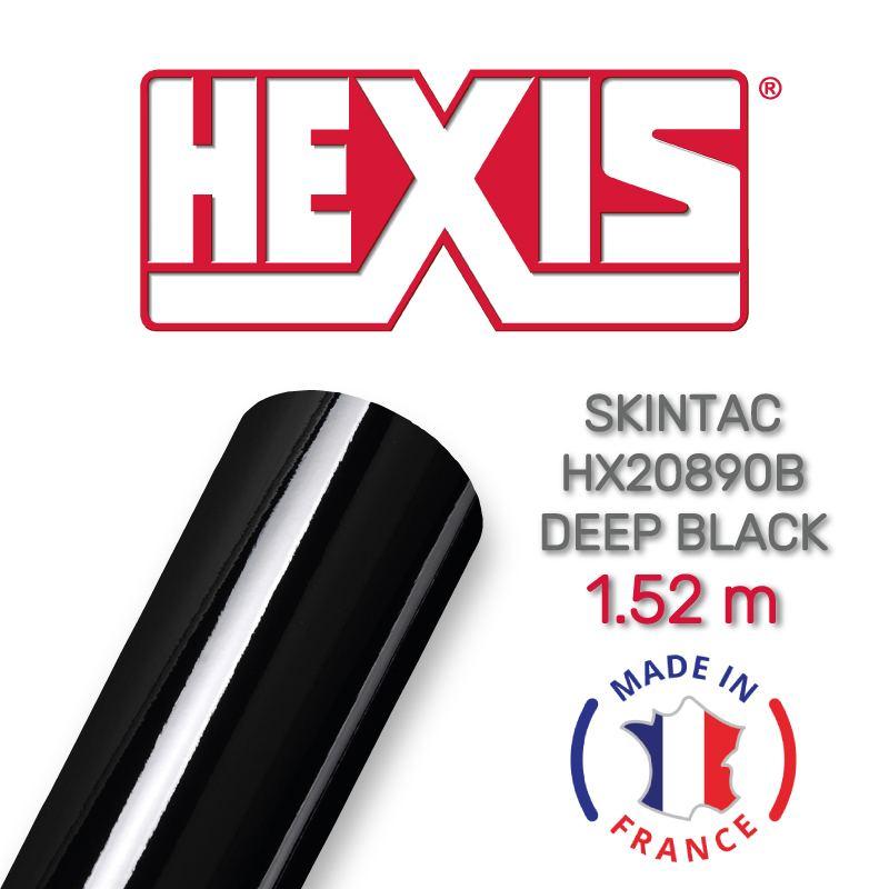 Черная глянцевая пленка Hexis SKINTAC HX20890B Deep Black Gloss 1.524 m - фото 1 - id-p566020096