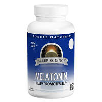 Новинка Аминокислота Source Naturals Мелатонин 1мг, Вкус Мяты, Sleep Science, 100 таблеток для р (SNS-00709) !