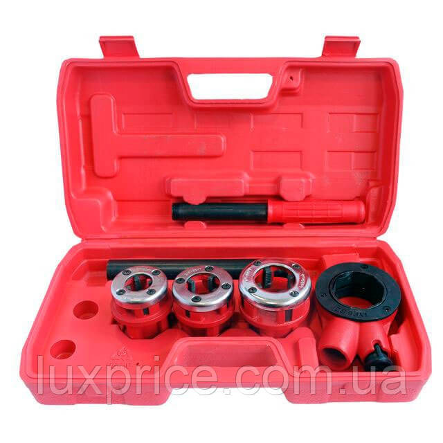 Набір плашок трубних 3 шт для нарання різьби 1/2"; 3/4"; 1" INTERTOOL SD-8003    Luxprice