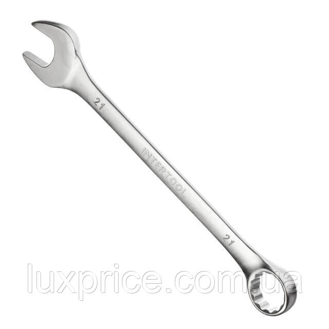 Ключ комбінований 21 мм CrV INTERTOOL HT-1221    Luxprice