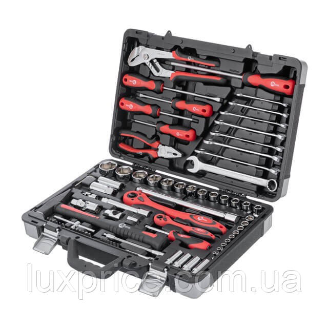 Набір інструментів професійний 1/2" & 1/4", 78 од. INTERTOOL ET-7078    Luxprice, фото 1