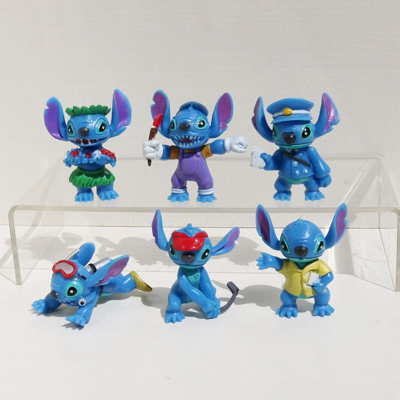Іграшки фігурки Ліло та Стіч Lilo and Stitch набір 6 шт.