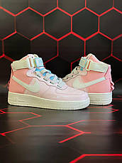 Жіночі кросівки Nike Air Force 1 High Utility “Force is Female” Echo Pink Sail CQ4810-621, фото 4