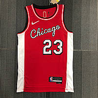 Красная баскетбольная майка Nike Chicago Bulls Jordan №23(Джордан) сезон NBA