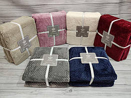 Плед мікрофібра євро розмір 200 на 220 см Belizza home