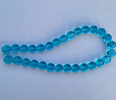 Бусина Таблетка колір бірюза 12 мм