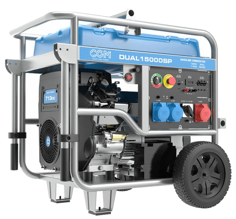 Бензиновий електрогенератор DUAL15000SP 12.0 кВт (15кВА) (Трифазний) CGM (Italy)