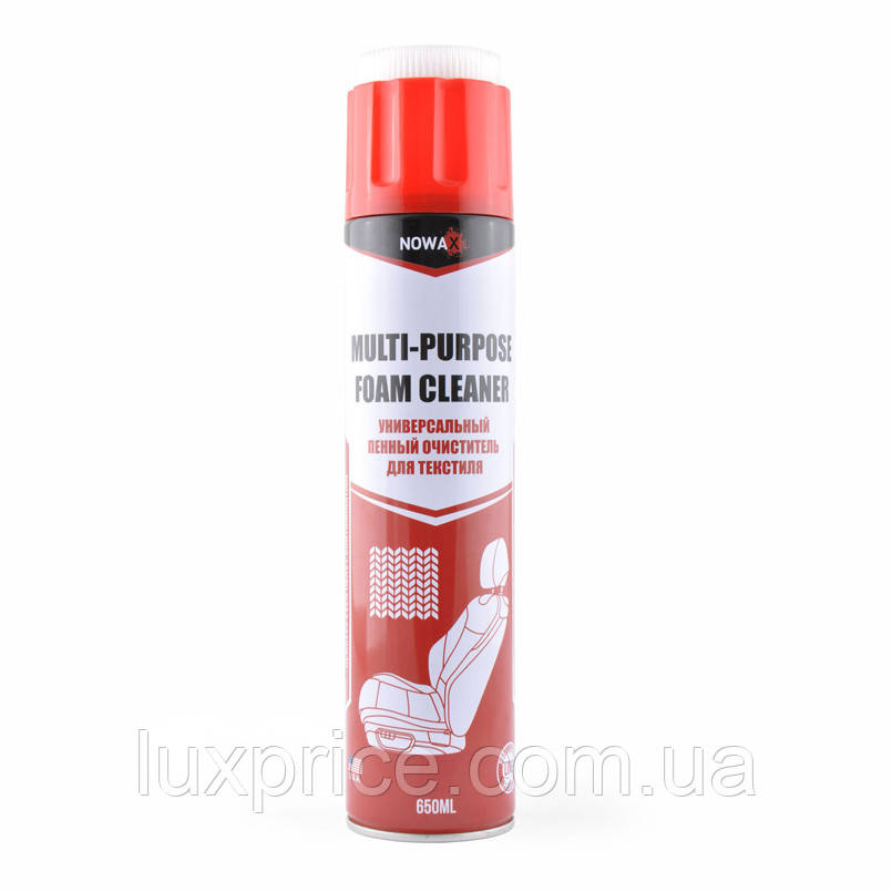 Очисник текстилю Nowax MULTI-PURPOSE FOAM CLEANER, 650мл (NX65000)    Luxprice, фото 1