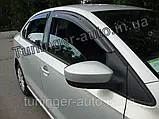 Вітровики, дефлектори вікон Volkswagen Polo Sedan 2009-2017 (Тайвань), фото 4