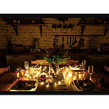 Гірлянда на батарейках 5 м 50 LED світлодіодна нитка крапля роси Теплий Білий (1516123), фото 7