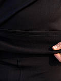 Чоловічий термокостюм (термобілизна) чорний на флісі, фото 4