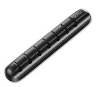 Настільний силіконовий тримач органайзер USB кабелів 7 осередків Чорний