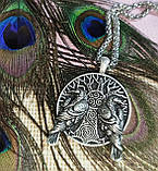 Кулон "Два ворона на родовому дереві" на ланцюжку від студії LadyStyle.Biz, фото 4