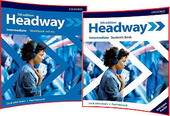 Headway Intermediate. Student's+Workbook. Комплект книг з англійської мови. Підручник+Зошит. Oxford