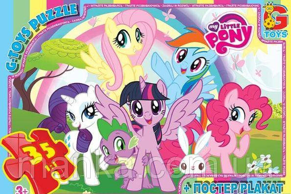 Пазли 35 ел "G Toys" "My litte Pony" MLP 026 (62) +постер