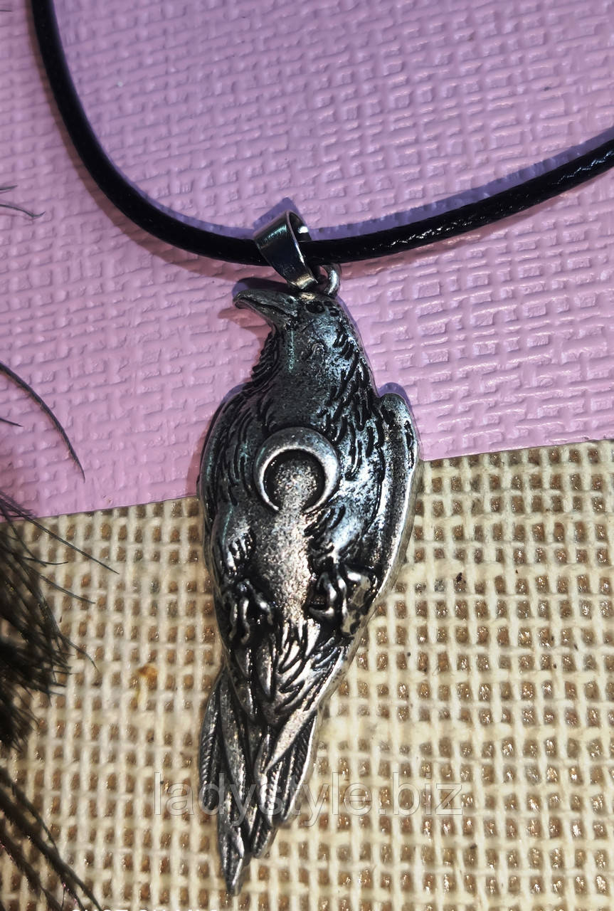 Кулон "Ворон" на Шнуре от Студии LadyStyle.Biz — Купить Недорого на ...