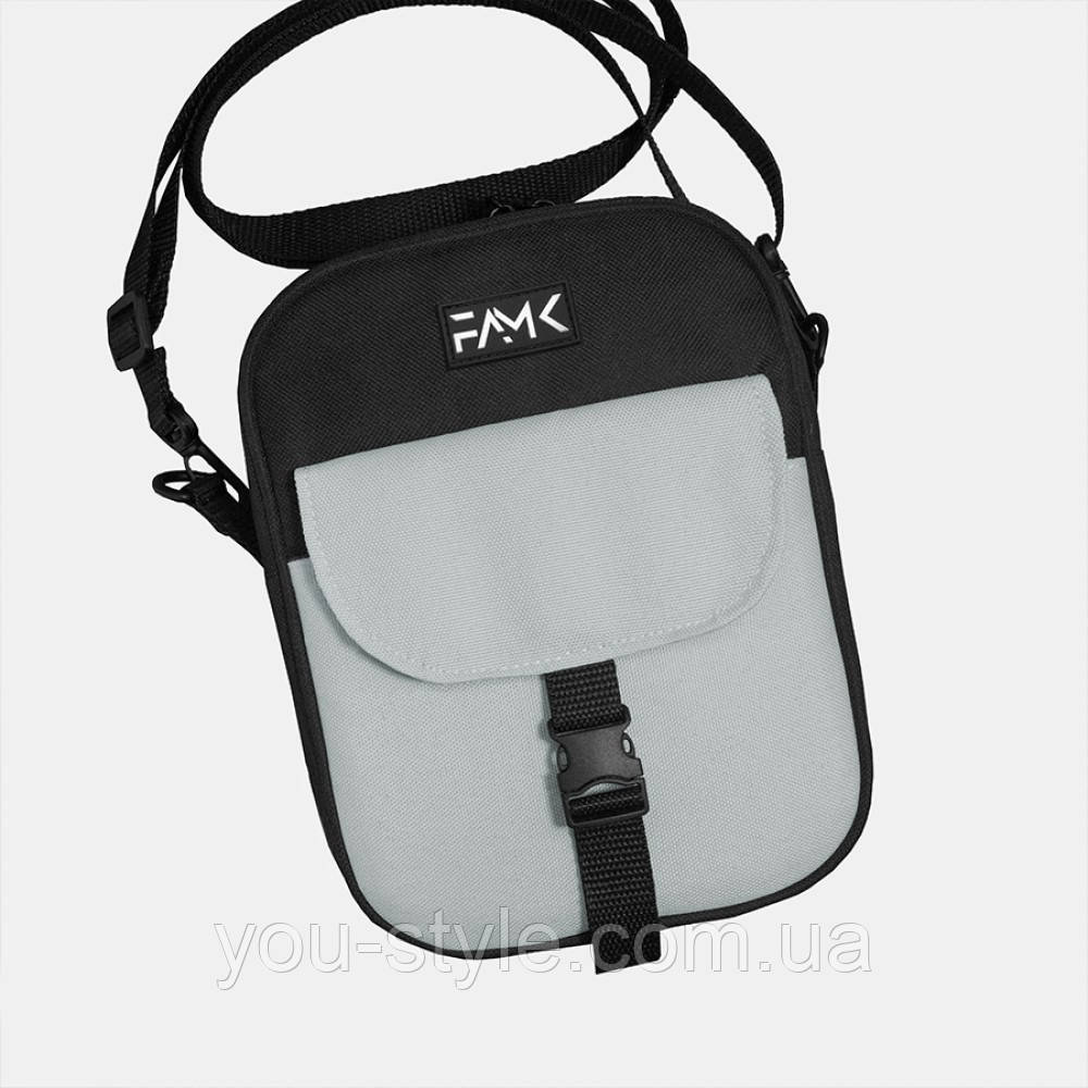 Сумка крос-боді CB чорна/сіра