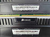 Комплект оперативной памяти Corsair Vengeance DDR3 16Gb (4*4Gb) 1600MHz PC3-12800 (CMZ16GX3M4A1600C9) Б/У, фото 2