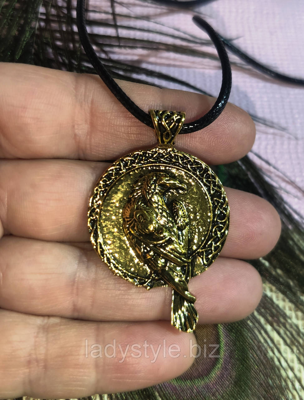 Кулон "Ворон" на Шнуре от Студии LadyStyle.Biz — Купить Недорого на ...