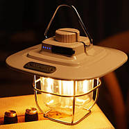 Світильник в стилі Loft (Ретро) на акумуляторі 18650 USB Type-C, стильний кемпінговий світлодіодний ліхтар, фото 10