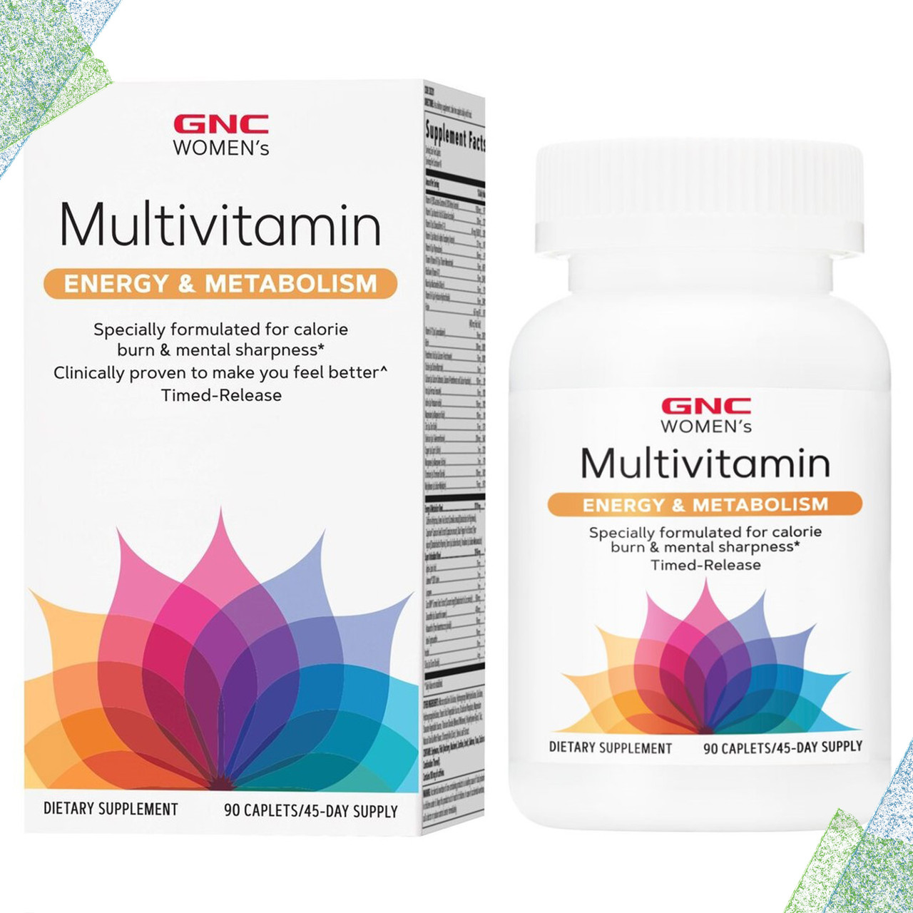 Вітаміни для жінок GNC Womens Multivitamin Energy & Metabolis 90 таблеток (каплетс), фото 1