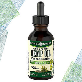 Конопляное масло + Омега 3, 6, 9 Nature's Reward Hemp Oil 925 mg (contains Omega 3, 6, 9) 59 мл