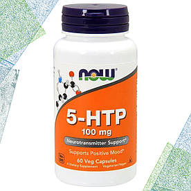 NOW Foods 5-HTP 100 мг 60 вегетаріанських капсул