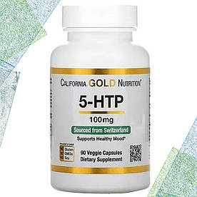 California Gold Nutriion 5-HTP 100 мг 90 вегетаріанських капсул