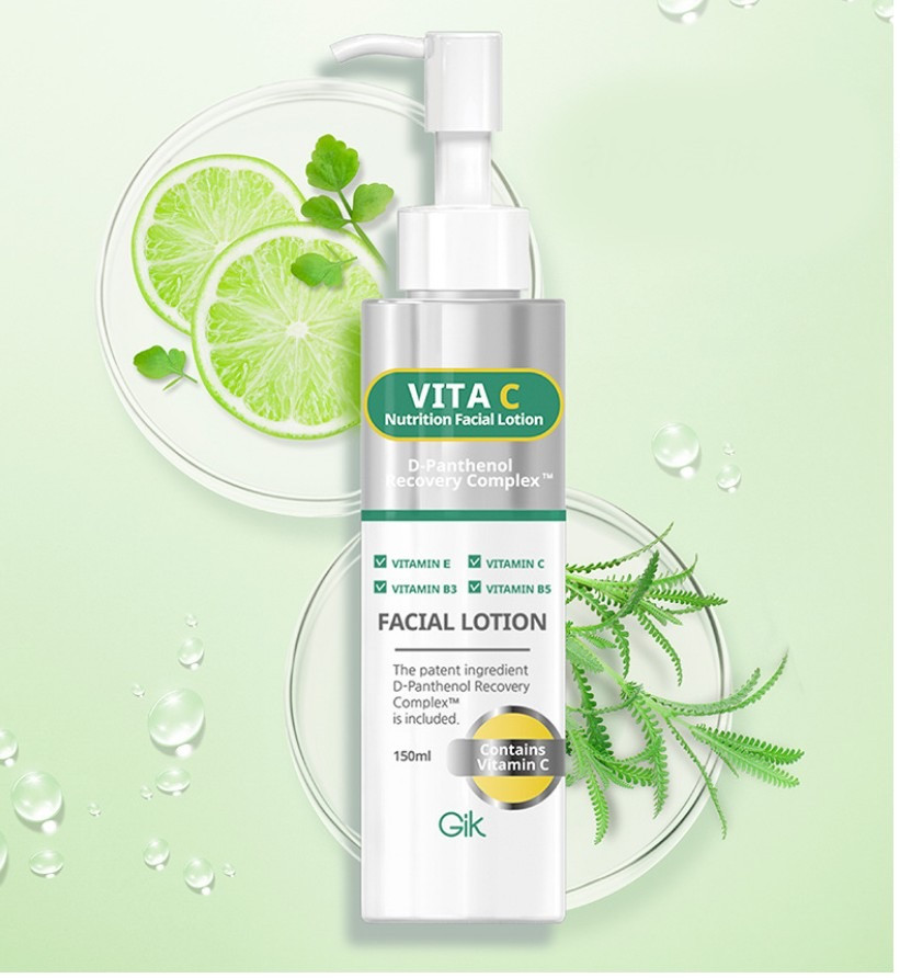 Gik VITA C Nutrition Facial Lotion D-Panthenol Recovery Complex поживне молочко з віт C (150 ml)