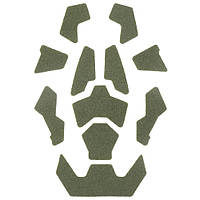 Velcro панелі липучки для шолома каски — 11 шт., Army Green