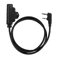 Кнопка PTT Адаптер гарнітури для рацій Baofeng, Kenwood Wosport U94-V2 (Military)